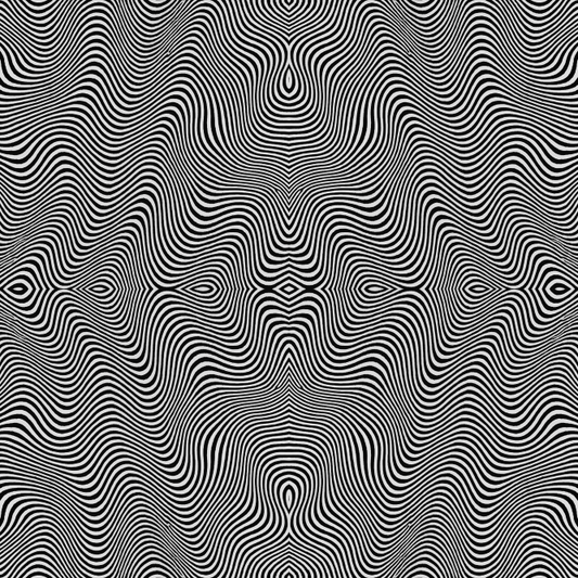 Geometric Abstract - Geometric Wave Interference Pattern - Digital File Digital My Custom Designs PDF