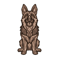 German Shepard - Layered Line Designs - Digital File Digital My Custom Designs ZIP File