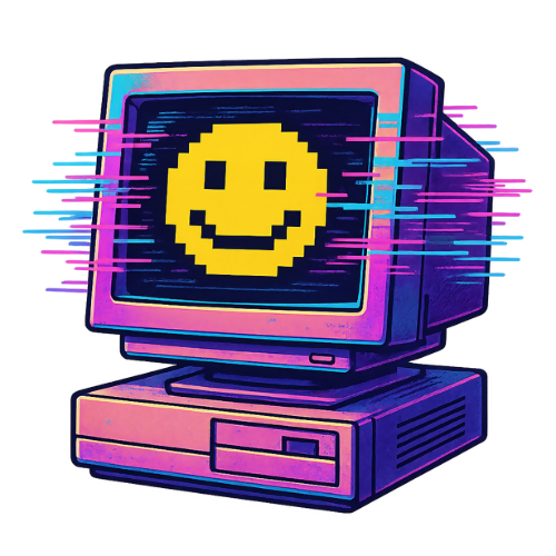 Pop Culture Fandom - Monitor CRT - T Shirt Design - Digital File Digital My Custom Designs 300 DPI PNG