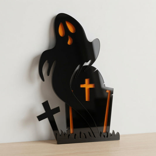 Ghost and Grave Layered Design - Digital File - SVG - Digital