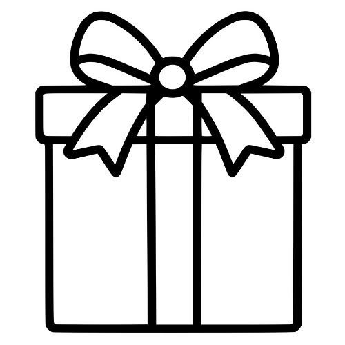 Gift Box with Ribbon - Digital File - XCS Friendly Digital My Custom Designs PDF