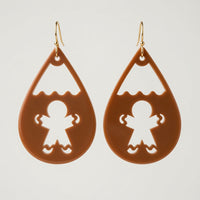 Gingerbread Man Cutout - Christmas Earrings - Digital File - SVG - Digital