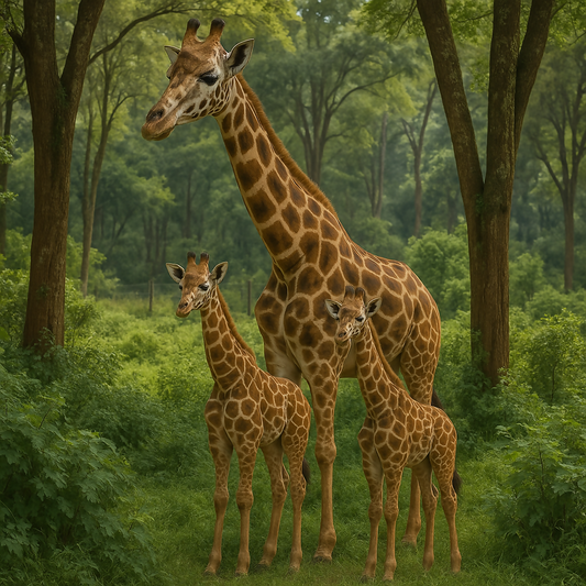 Giraffe Centre - Nairobi Kenya - Africa - Rendered - Digital File Digital My Custom Designs PDF