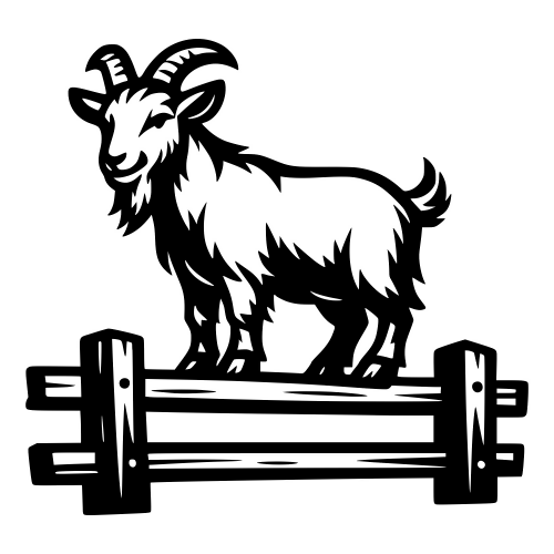 Goat Standing on Fence - Vector Graphics - Digital Fi;e Digital My Custom Designs PDF