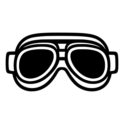 Goggles Biker Style - Digital File - XCS Friendly Digital My Custom Designs PDF