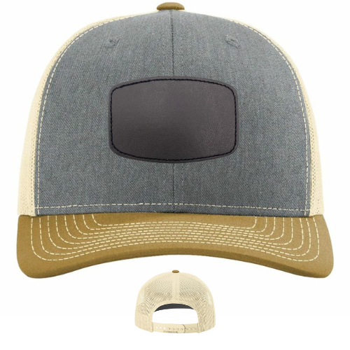 Classic Ball Cap with Customized Curved Rectangle Patch