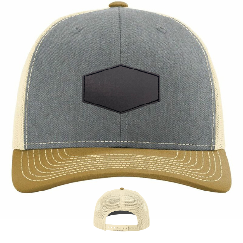 Classic Ball Cap with Customized Hexagon Patch