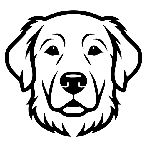 Golden Retriever Face - Digital File - XCS Friendly Digital My Custom Designs PDF