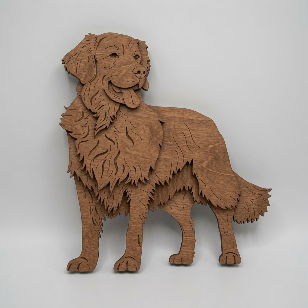 Golden Retriever - Layered Animal Designs - Digital File - SVG - Digital