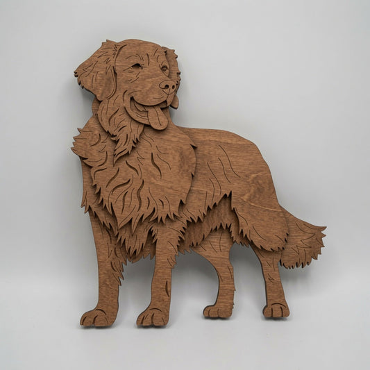 Golden Retriever - Layered Animal Designs - Digital File - SVG - Digital