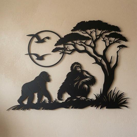Gorilla Ape Sanctuary - Wall / Home Decor - Digital File - ZIP File - Digital
