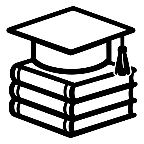 Graduation Cap and Books Illustration - Vector Graphics - Digital File Digital My Custom Designs PDF