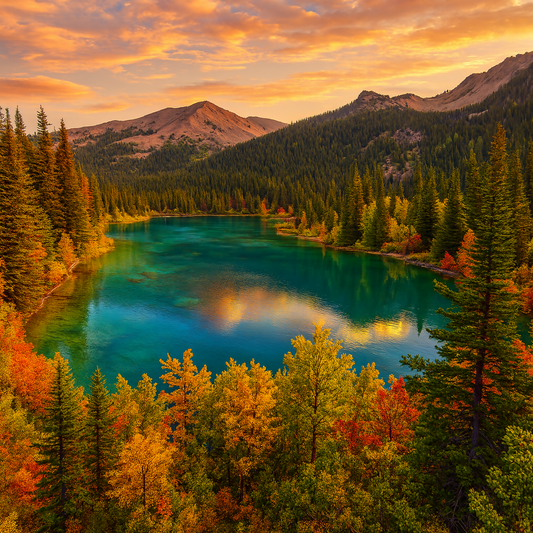 Grand Lake - Olympic National Park - Washington United States - Rendered - Digital File Digital My Custom Designs PDF