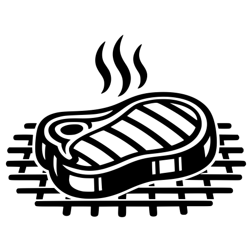 Grilling the Steak - Digital File - XCS Friendly Digital My Custom Designs PDF