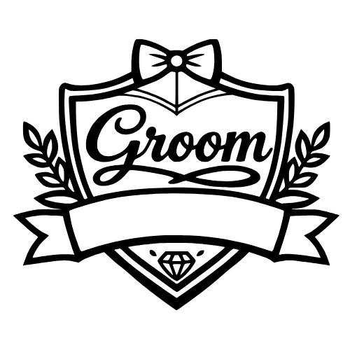 Groom Badge Design - Digital File - XCS Friendly Digital My Custom Designs PDF