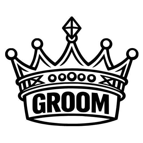 Groom Crown Sketch - Digital File - XCS Friendly Digital My Custom Designs PDF