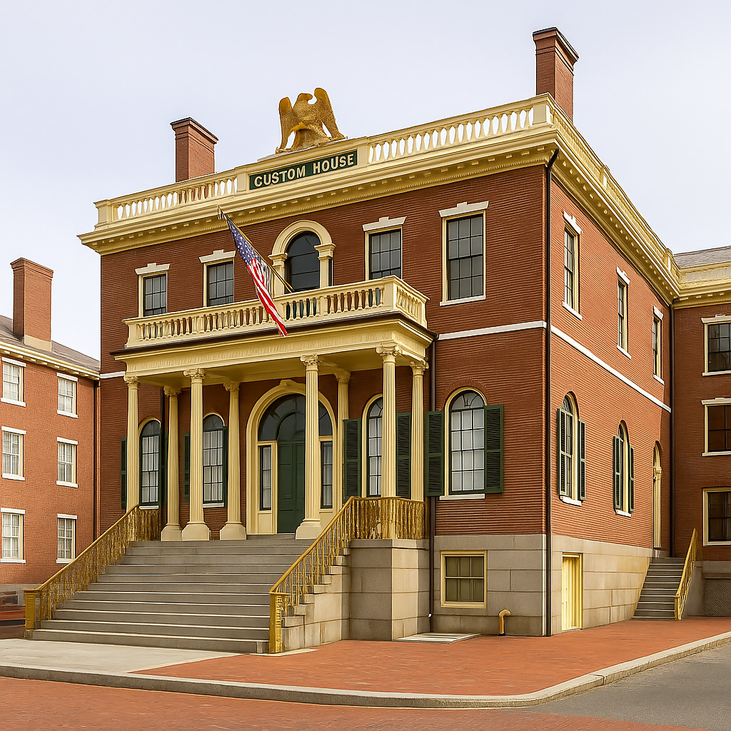 Salem Custom House - Salem Maritime National Historic Site - Massachusetts United States - Rendered - Digital File Digital My Custom Designs PDF