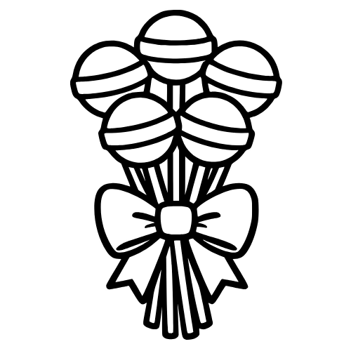 Lollipop Bouquet Sketch - Digital File - XCS Friendly