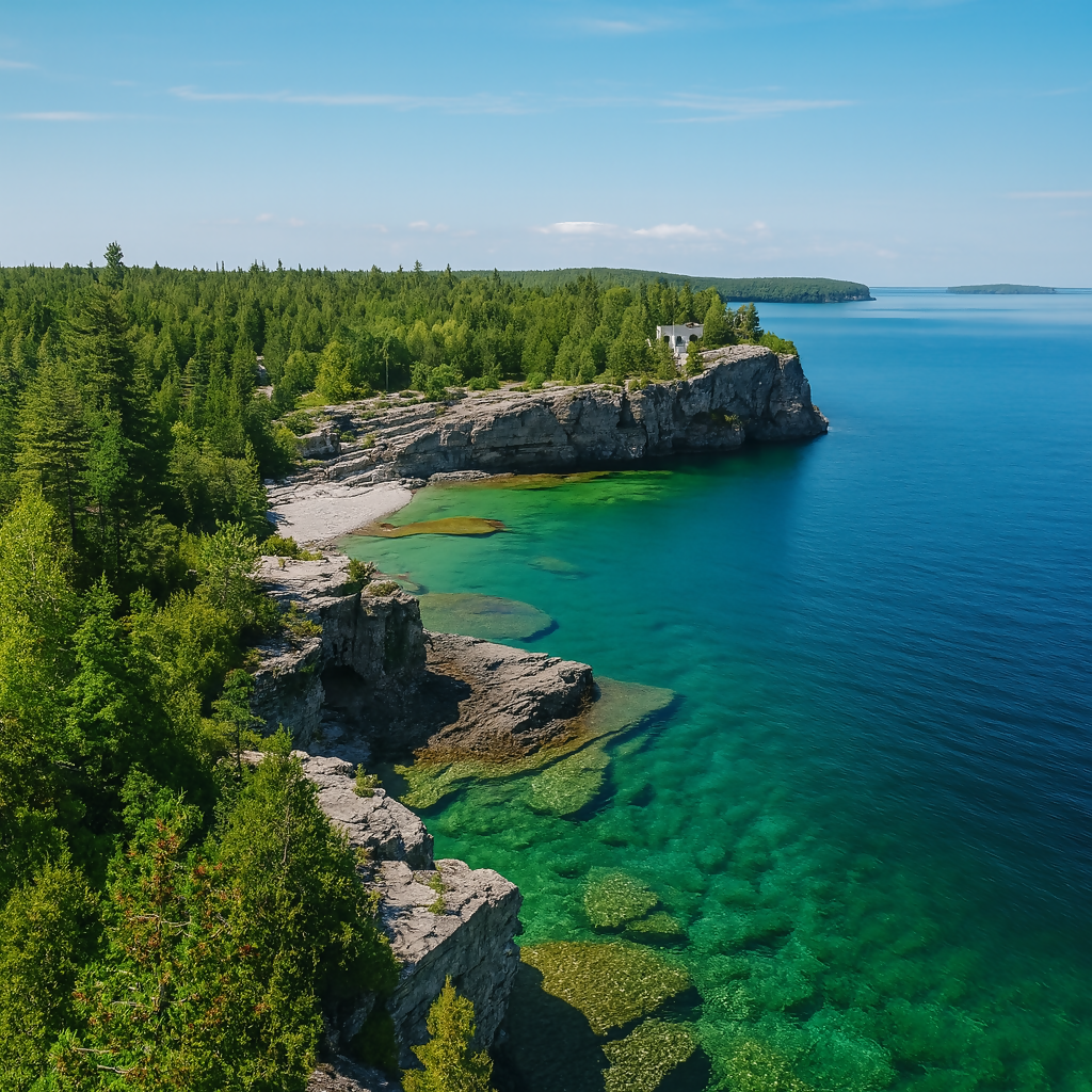 Indian Head Cove and The Grotto - Bruce Peninsula National Park - Ontario Canada - Rendered - Digital File Digital My Custom Designs PDF