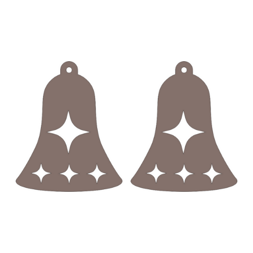 Bell Cutout Earrings - Digital File Digital My Custom Designs SVG