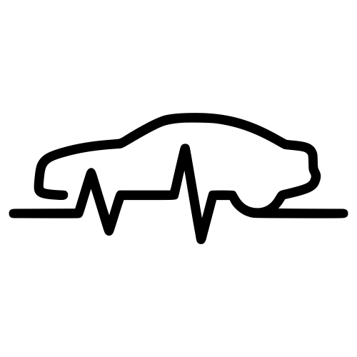 Car Outline With Heartbeat - Digital File - XCS Friendly Digital My Custom Designs PDF
