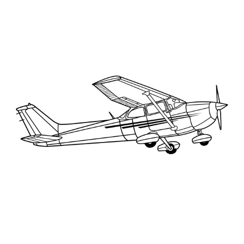 Cessna 172 Skyhawk - Wall Home Decor - Digital File Digital My Custom Designs ZIP File