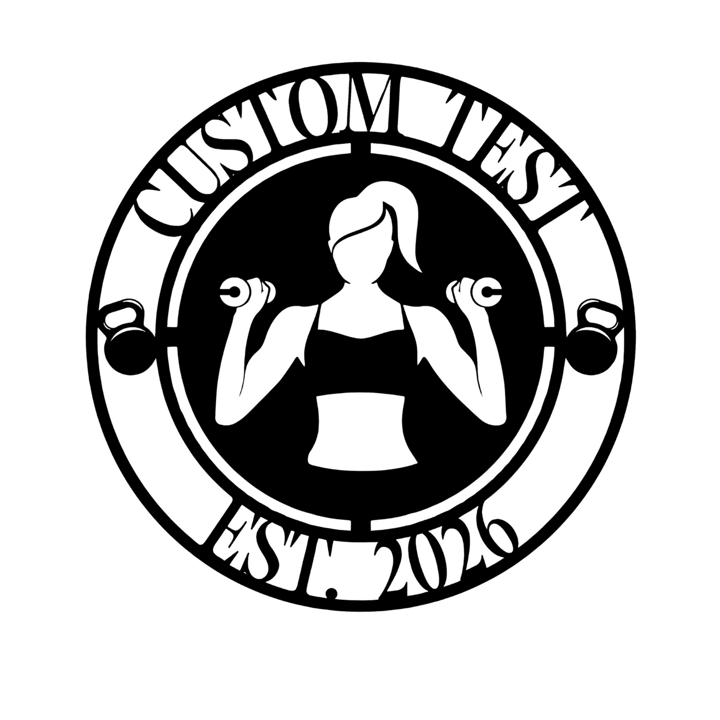 Kettle Bell Aerobics - Home Wall Decor - Digital File - Gym Digital My Custom Designs ZIP File