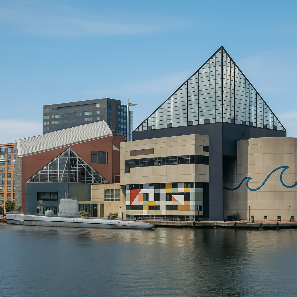 National Aquarium - Baltimore Inner Harbor - Maryland United States - Rendered - Digital File Digital My Custom Designs PDF