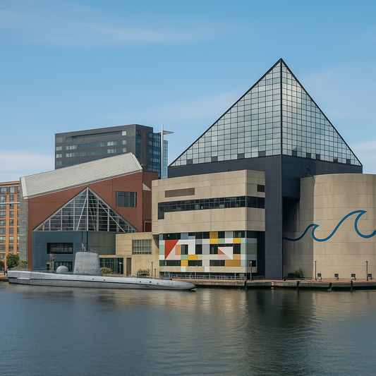National Aquarium - Baltimore Inner Harbor - Maryland United States - Rendered - Digital File Digital My Custom Designs PDF