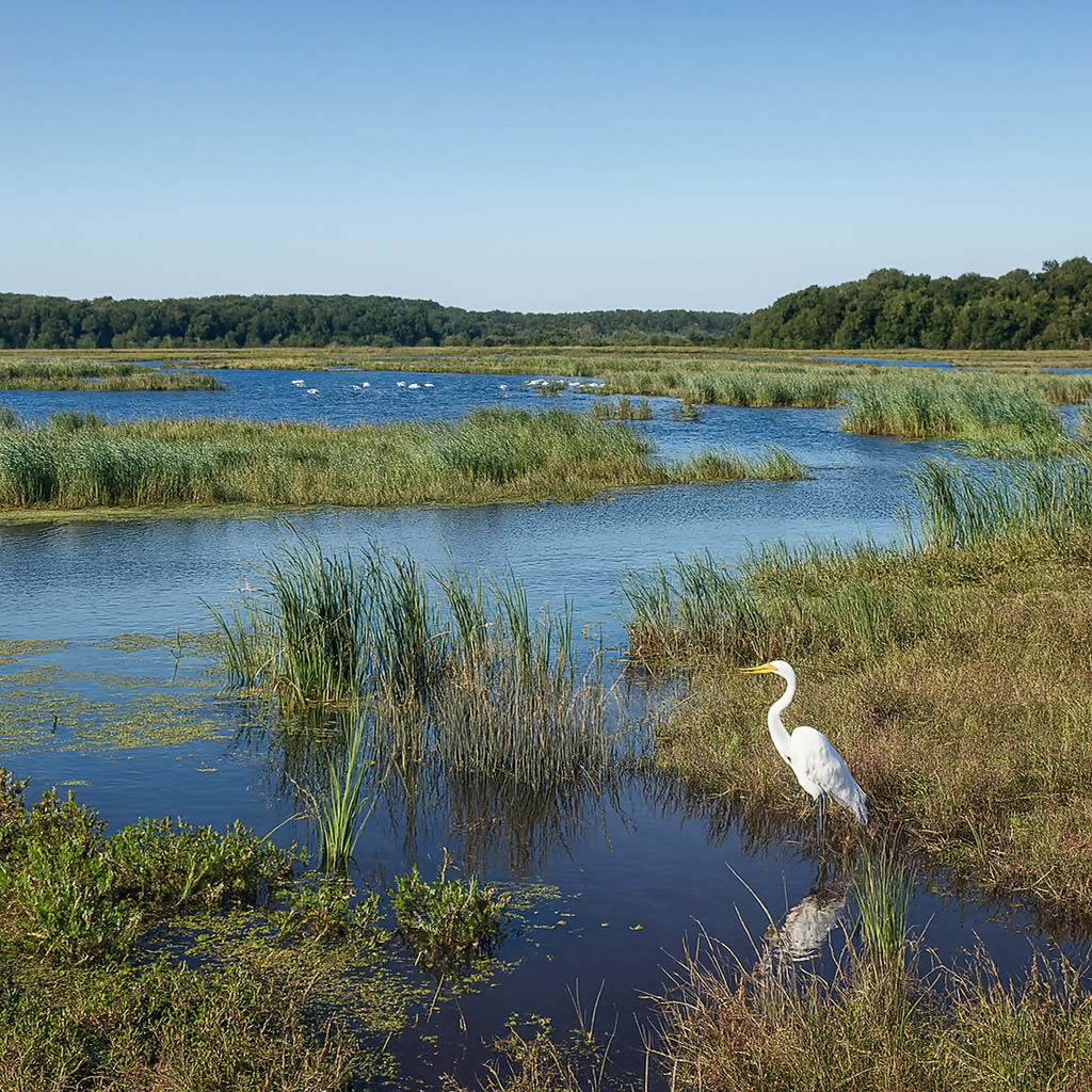 Bombay Hook National Wildlife Refuge - Delaware United States - Rendered - Digital File Digital My Custom Designs PDF