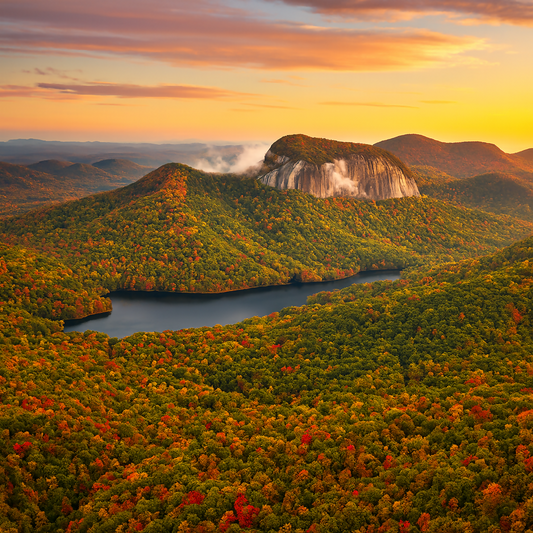 Table Rock - Blue Ridge Mountains - South Carolina United States - Rendered - Digital File Digital My Custom Designs PDF