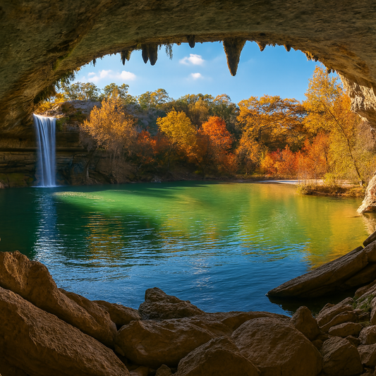 Hamilton Pool Preserve - Texas United States - Rendered - Digital File Digital My Custom Designs PDF