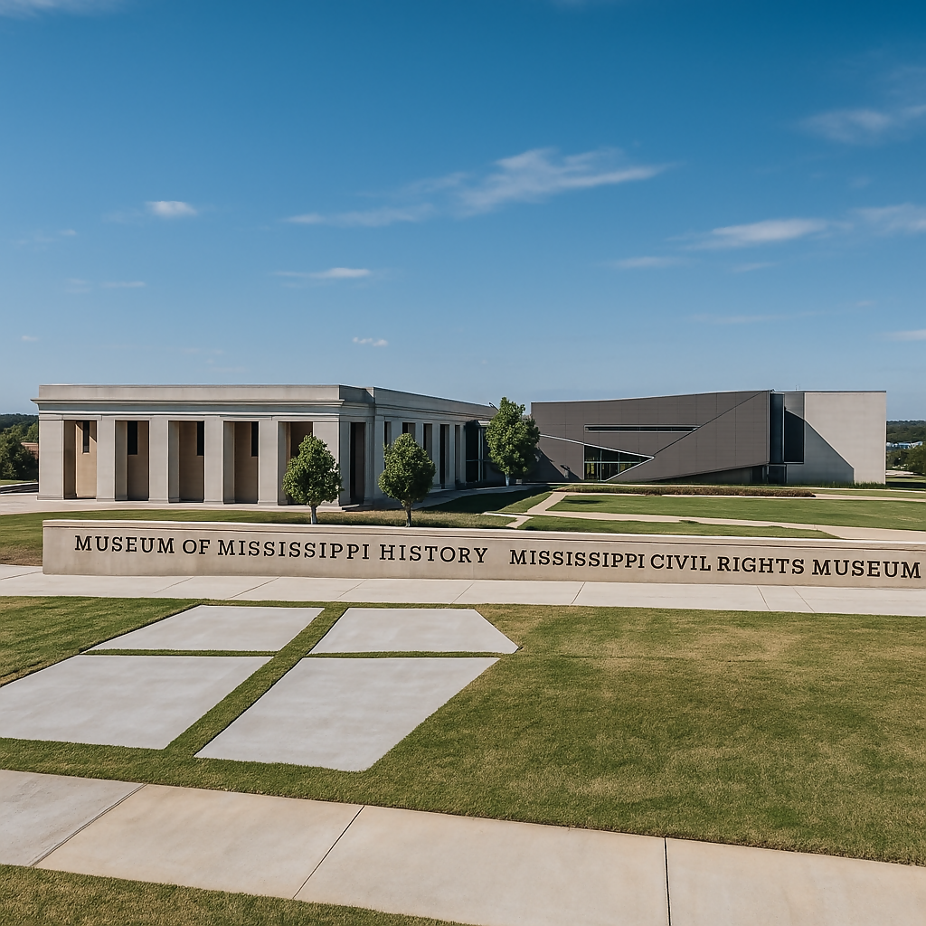 Two Mississippi Museums - Mississippi United States - Rendered - Digital File Digital My Custom Designs PDF