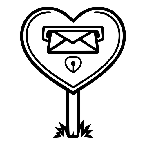 Heart Postbox Design - Digital File - XCS Friendly Digital My Custom Designs PDF