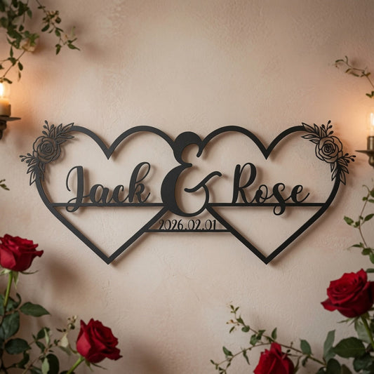 Heart Rose Freeform 2 - Wall / Home Decor - Digital File - ZIP File - Digital