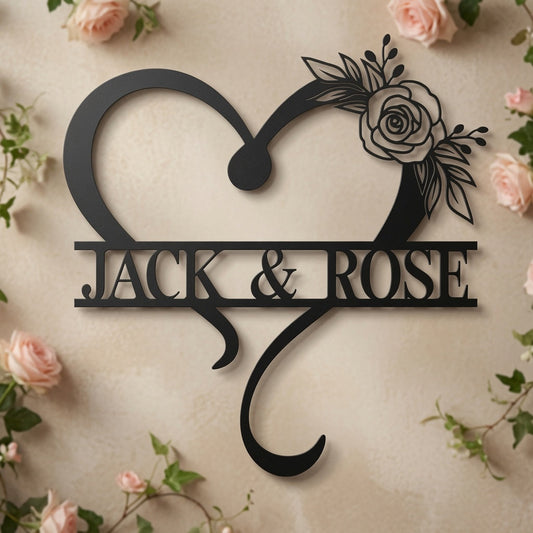 Heart Rose Freeform - Wall / Home Decor - Digital File - ZIP File - Digital