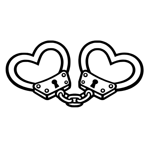 Heart-Shaped Handcuffs - Digital File - XCS Friendly Digital My Custom Designs PDF