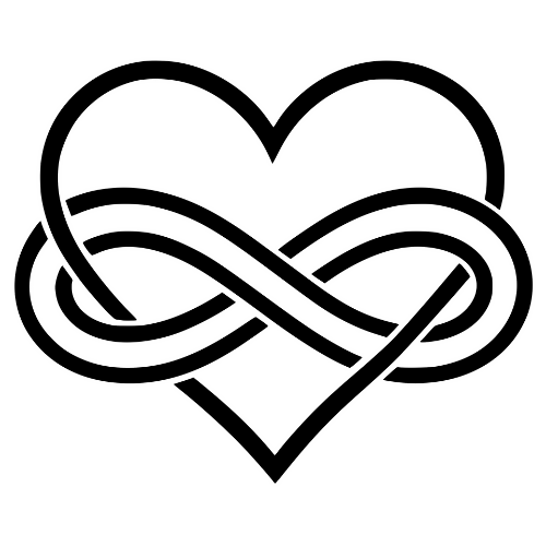 Heart with Infinity Sign - Digital File - XCS Friendly Digital My Custom Designs PDF