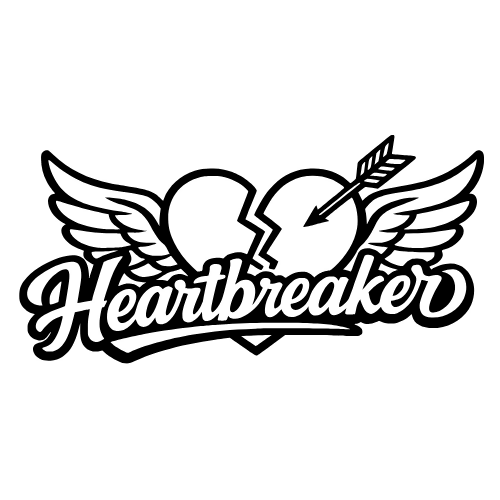 'Heartbreaker' text - Digital File - XCS Friendly Digital My Custom Designs PDF