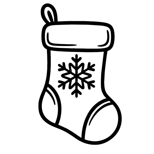 Stocking with Snowflake - Digital File - XCS Friendly Digital My Custom Designs PDF