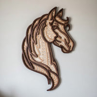 Horse - Layered Line Design - Digital File Digital My Custom Designs