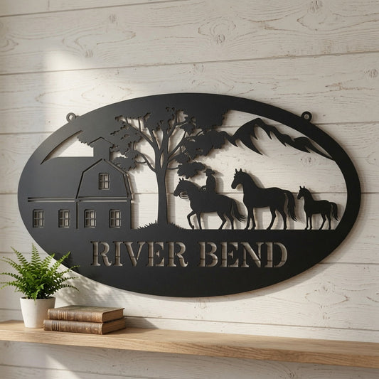 Horse Farm - Metal Signs/ Home Decor - Digital File - ZIP File - Digital