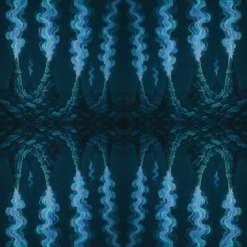 Water and Ocean - Deep Ocean Volcanic Vents With Holographic Steam - Pattern - Digital File Digital My Custom Designs PDF