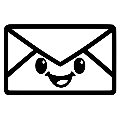 Cartoon Envelope Smiling - Digital File - XCS Friendly Digital My Custom Designs PDF