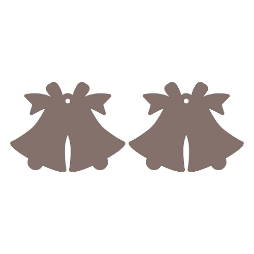 Christmas Bell Cutout Earrings - Digital File Digital My Custom Designs SVG