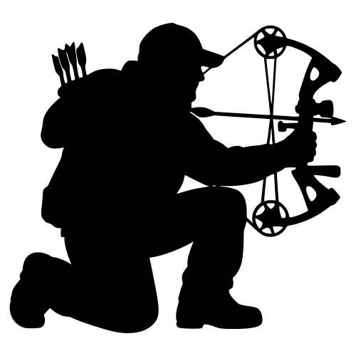 Hunter Kneeling with Bow - Digital File - XCS Friendly Digital My Custom Designs PDF