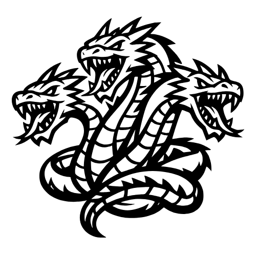 Hydra Sketch - Vector Graphics - Digital File Digital My Custom Designs PDF
