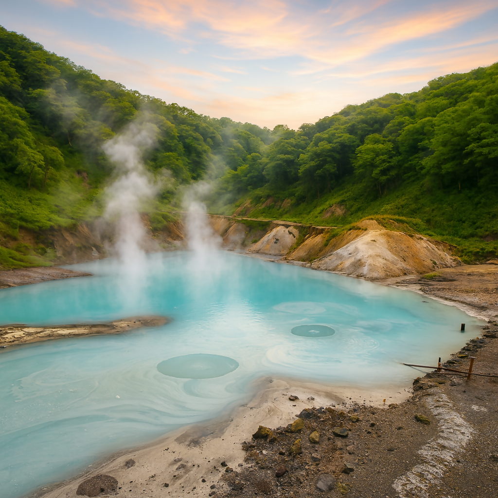 Okunoyu Pond - Hokkaido Japan - Asia - Rendered - Digital File Digital My Custom Designs PDF
