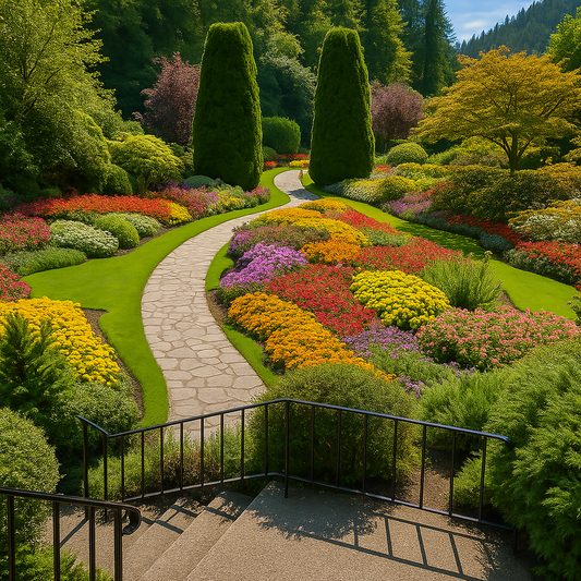 The Butchart Gardens - British Columbia Canada - Rendered - Digital File Digital My Custom Designs PDF