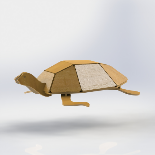 Turtle - 3D Puzzle Project - Laser Cut Zip File - Digital File Digital My Custom Designs ZIP File